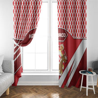 Monaco Window Curtain Coat Of Arms Unique Style - Wonder Print Shop