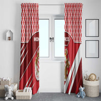Monaco Window Curtain Coat Of Arms Unique Style - Wonder Print Shop