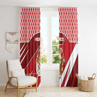 Monaco Window Curtain Coat Of Arms Unique Style - Wonder Print Shop