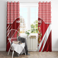 Monaco Window Curtain Coat Of Arms Unique Style - Wonder Print Shop