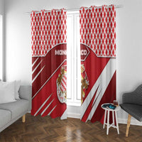 Monaco Window Curtain Coat Of Arms Unique Style - Wonder Print Shop