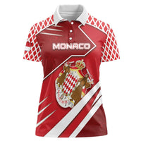 Personalized Monaco Women Polo Shirt Coat Of Arms Unique Style - Wonder Print Shop