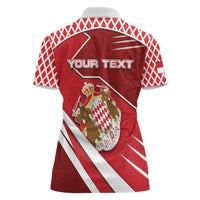 Personalized Monaco Women Polo Shirt Coat Of Arms Unique Style - Wonder Print Shop