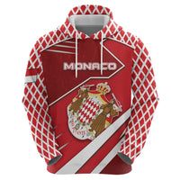 Personalized Monaco Zip Hoodie Coat Of Arms Unique Style - Wonder Print Shop