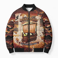 Odysseus World Tour Bomber Puffer Jacket Ancient Greek Mythology