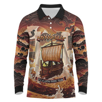Odysseus World Tour Long Sleeve Polo Shirt Ancient Greek Mythology