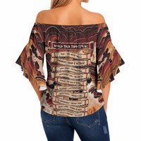 Odysseus World Tour Off Shoulder Wrap Waist Top Ancient Greek Mythology