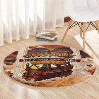 Odysseus World Tour Round Carpet Ancient Greek Mythology