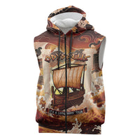 Odysseus World Tour Sleeveless Zip Hoodie Ancient Greek Mythology