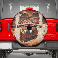 Odysseus World Tour Spare Tire Cover Ancient Greek Mythology