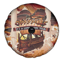 Odysseus World Tour Spare Tire Cover Ancient Greek Mythology