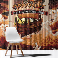 Odysseus World Tour Window Curtain Ancient Greek Mythology