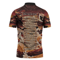 Odysseus World Tour Zipper Polo Shirt Ancient Greek Mythology