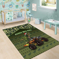 Dinosaur Christmas Area Rug Merry Rexmas - Wonder Print Shop