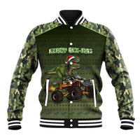 Dinosaur Christmas Baseball Jacket Merry Rexmas - Wonder Print Shop