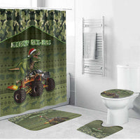 Dinosaur Christmas Bathroom Set Merry Rexmas - Wonder Print Shop