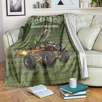 Dinosaur Christmas Blanket Merry Rexmas - Wonder Print Shop
