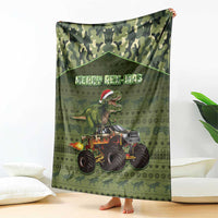 Dinosaur Christmas Blanket Merry Rexmas - Wonder Print Shop