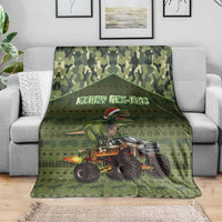 Dinosaur Christmas Blanket Merry Rexmas - Wonder Print Shop