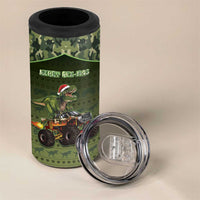 Dinosaur Christmas 4 in 1 Can Cooler Tumbler Merry Rexmas - Wonder Print Shop