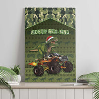 Dinosaur Christmas Canvas Wall Art Merry Rexmas - Wonder Print Shop
