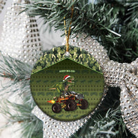 Dinosaur Christmas Ceramic Ornament Merry Rexmas - Wonder Print Shop