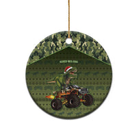 Dinosaur Christmas Ceramic Ornament Merry Rexmas - Wonder Print Shop
