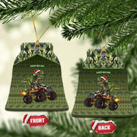 Dinosaur Christmas Ceramic Ornament Merry Rexmas - Wonder Print Shop