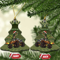 Dinosaur Christmas Ceramic Ornament Merry Rexmas - Wonder Print Shop