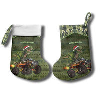 Dinosaur Christmas Stocking Merry Rexmas - Wonder Print Shop