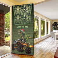 Dinosaur Christmas Door Cover Merry Rexmas - Wonder Print Shop