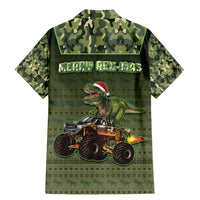 Dinosaur Christmas Family Matching Mermaid Dress and Hawaiian Shirt Merry Rexmas - Wonder Print Shop