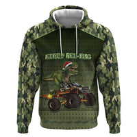 Dinosaur Christmas Hoodie Merry Rexmas - Wonder Print Shop