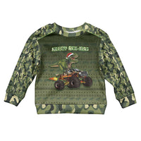 Dinosaur Christmas Kid Ugly Christmas Sweater Merry Rexmas - Wonder Print Shop