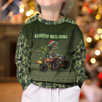 Dinosaur Christmas Kid Ugly Christmas Sweater Merry Rexmas - Wonder Print Shop