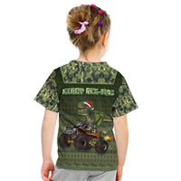 Dinosaur Christmas Kid T Shirt Merry Rexmas - Wonder Print Shop