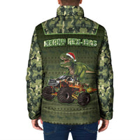 Dinosaur Christmas Padded Jacket Merry Rexmas - Wonder Print Shop