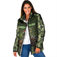 Dinosaur Christmas Padded Jacket Merry Rexmas - Wonder Print Shop