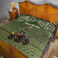 Dinosaur Christmas Quilt Merry Rexmas - Wonder Print Shop