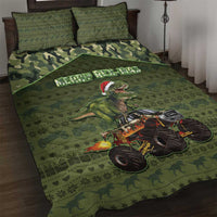 Dinosaur Christmas Quilt Bed Set Merry Rexmas - Wonder Print Shop