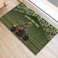 Dinosaur Christmas Rubber Doormat Merry Rexmas - Wonder Print Shop