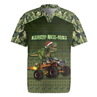 Dinosaur Christmas Rugby Jersey Merry Rexmas - Wonder Print Shop
