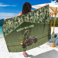 Dinosaur Christmas Sarong Merry Rexmas - Wonder Print Shop