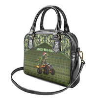 Dinosaur Christmas Shoulder Handbag Merry Rexmas - Wonder Print Shop