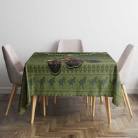 Dinosaur Christmas Tablecloth Merry Rexmas - Wonder Print Shop