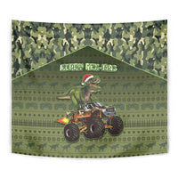 Dinosaur Christmas Tapestry Merry Rexmas - Wonder Print Shop