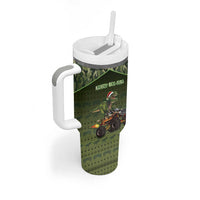 Dinosaur Christmas Tumbler With Handle Merry Rexmas - Wonder Print Shop