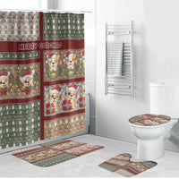 Corgi Christmas Bathroom Set Merry Corgmas - Wonder Print Shop