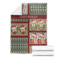 Corgi Christmas Blanket Merry Corgmas - Wonder Print Shop