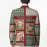 Personalized Corgi Christmas Blazer Merry Corgmas - Wonder Print Shop